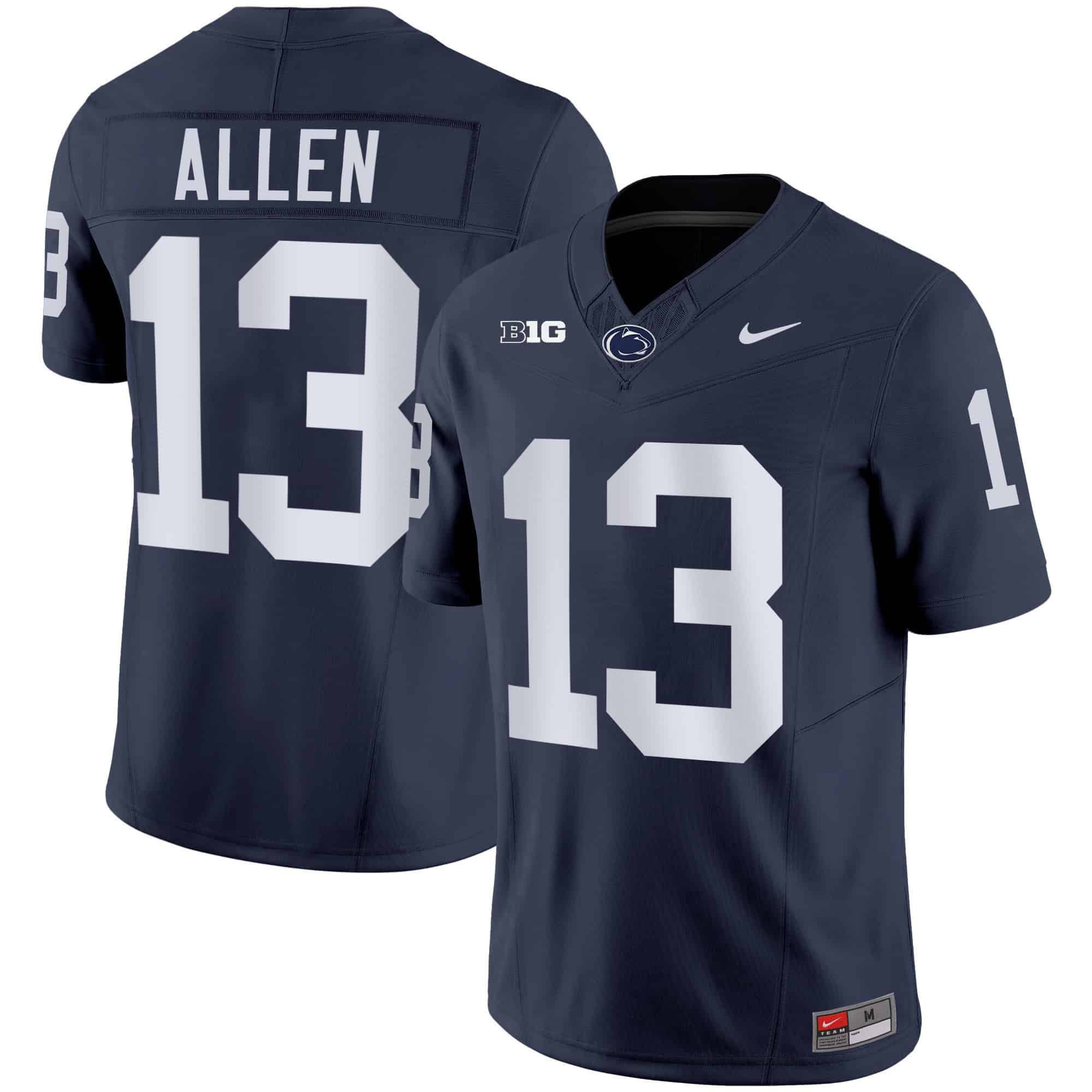 Men Penn State Nittany Lions #13 Allen Drak Blue 2024 Nike Vapor Limited NCAA Jersey style 1->ncaa teams->NCAA Jersey